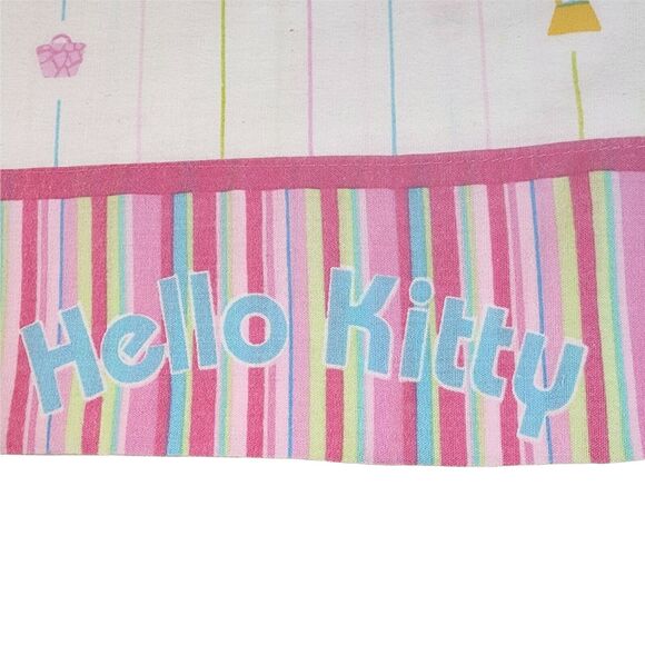 Vintage Hello Kitty by Sanrio White Flat Twin Sheet 1976, 2006 Cats, Kittens EUC - Picture 1 of 7